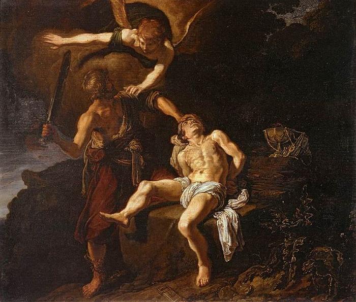  The Angel of the Lord Preventing Abraham from Sacrificing his Son Isaac